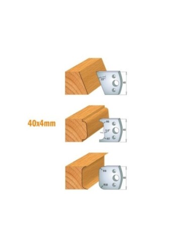 Testa portacoltelli per battute e coltelli sagomati da 40mm